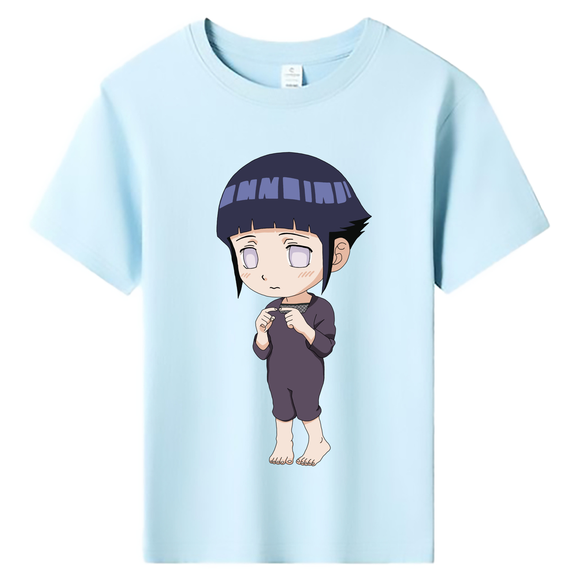 （画像用） NARUTO -ナルト- 日向ヒナタ Hyūga Hinata 綿100％キッズTシャツ（フロントプリント）